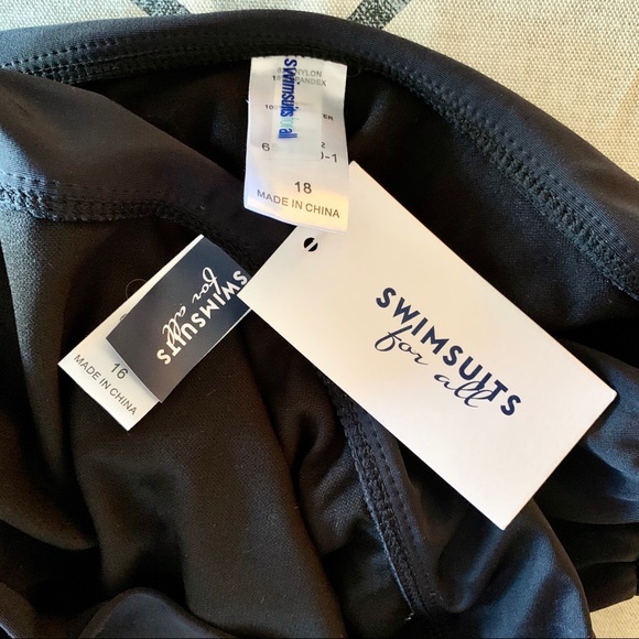 Swimsuits For All black foldover bikini bottom - Picture 4 of 5